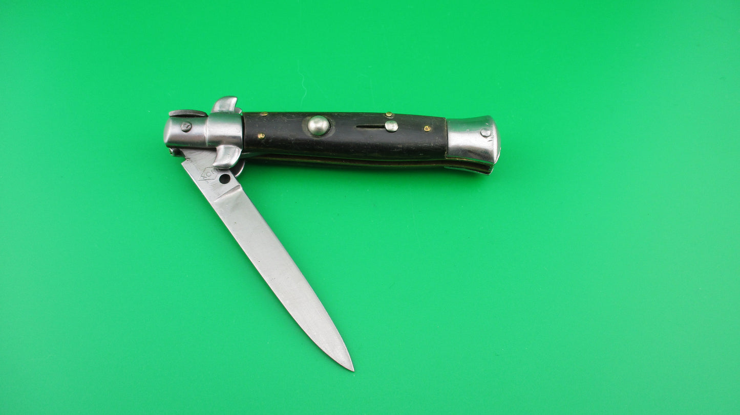 INOX (in a diamond) 18cm Italian Vintage Stiletto swivel bolster automatic knife
