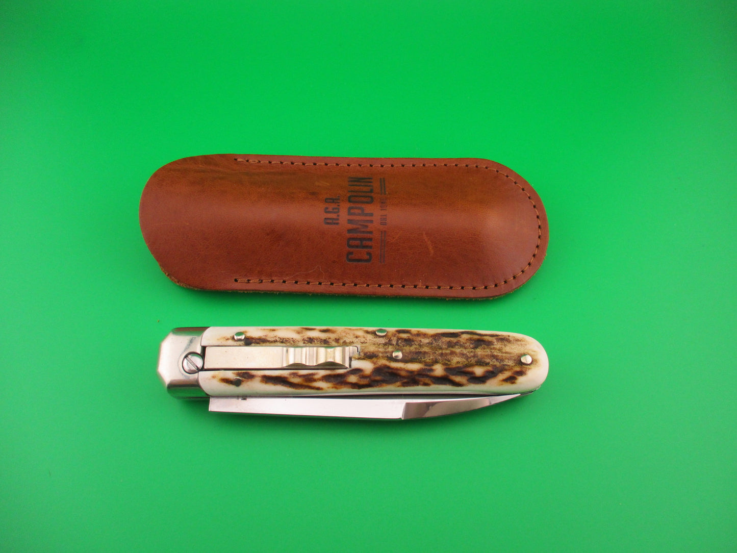 AGA CAMPOLIN BARON 21cm Italian Stag Limited Edition 2022 Automatic knife