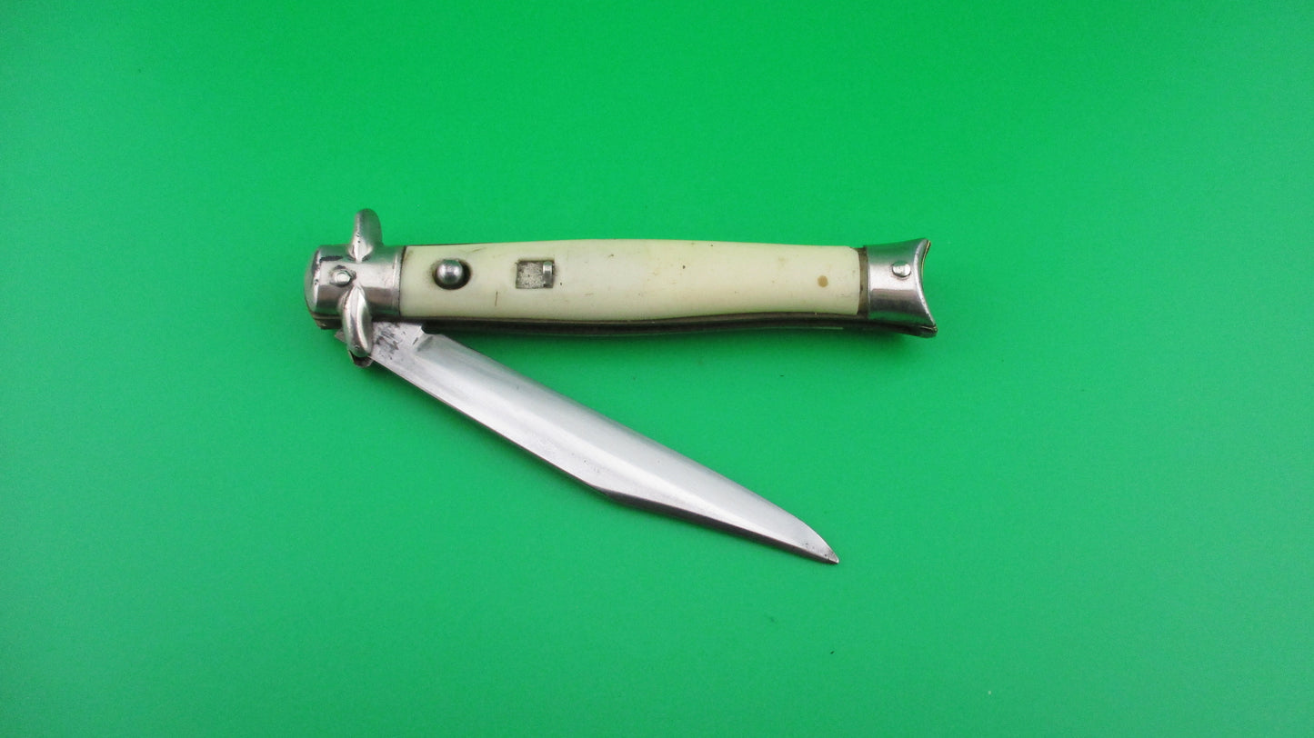 z Colonial SHUR-SNAP Bowtie White vintage automatic knife