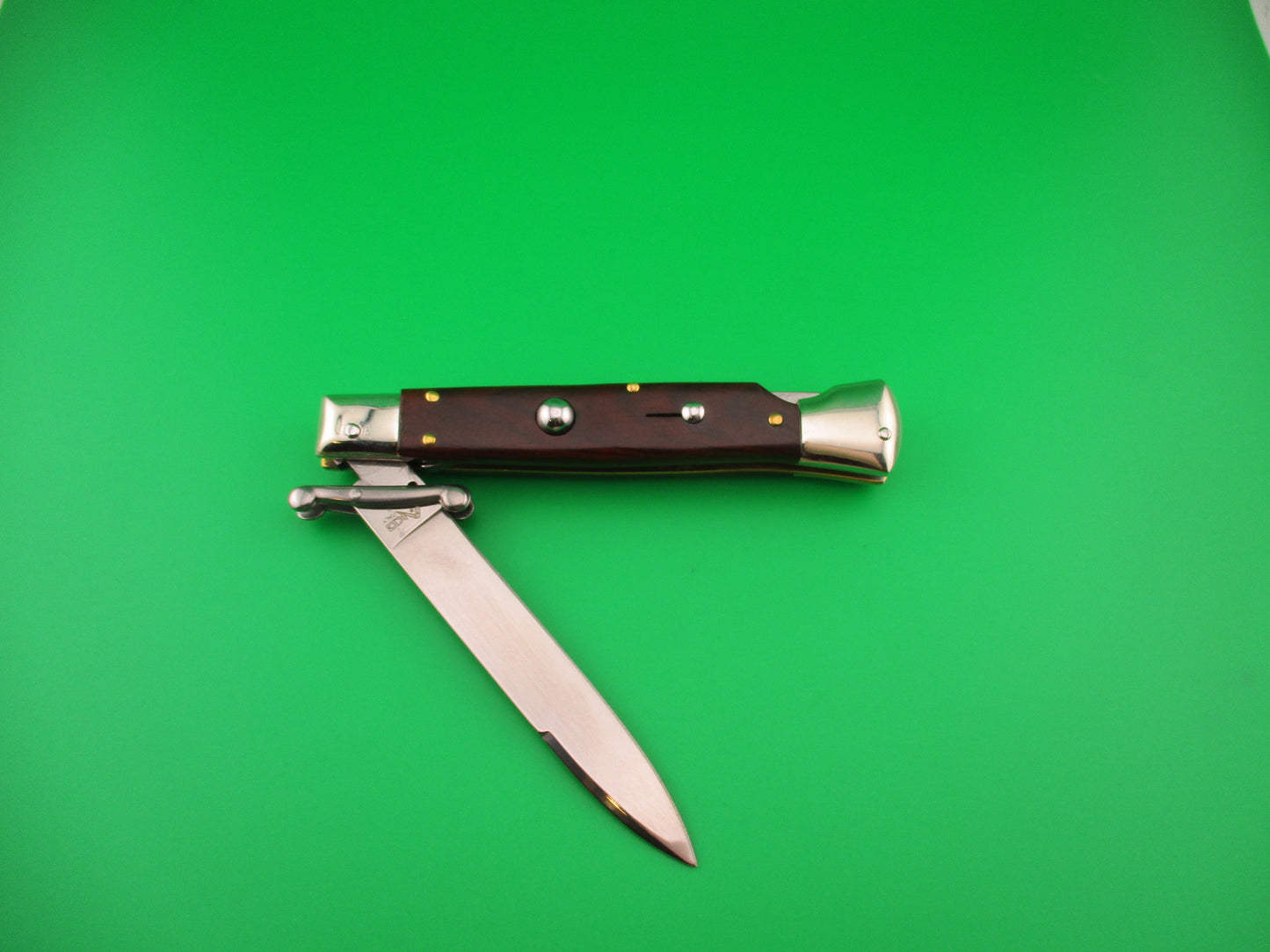 z AKC Italy 23cm Italian Swing guard Rosewood handled automatic knife