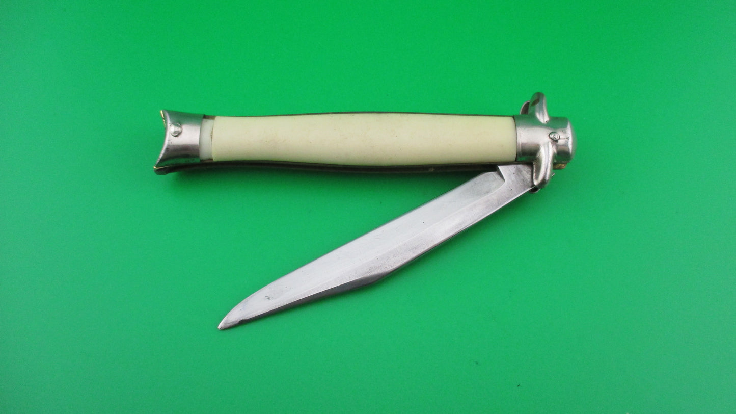 z Colonial SHUR-SNAP Bowtie White vintage automatic knife