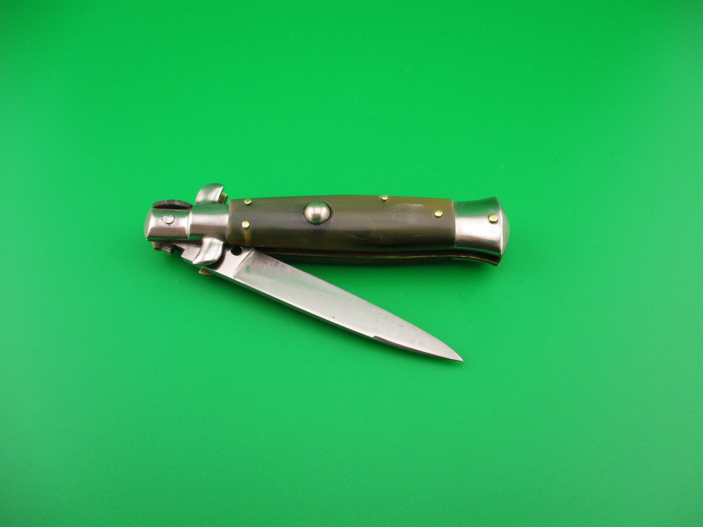 Rostfrei (slant) 16cm Italian Transitional Stiletto Vintage automatic w/ new scales