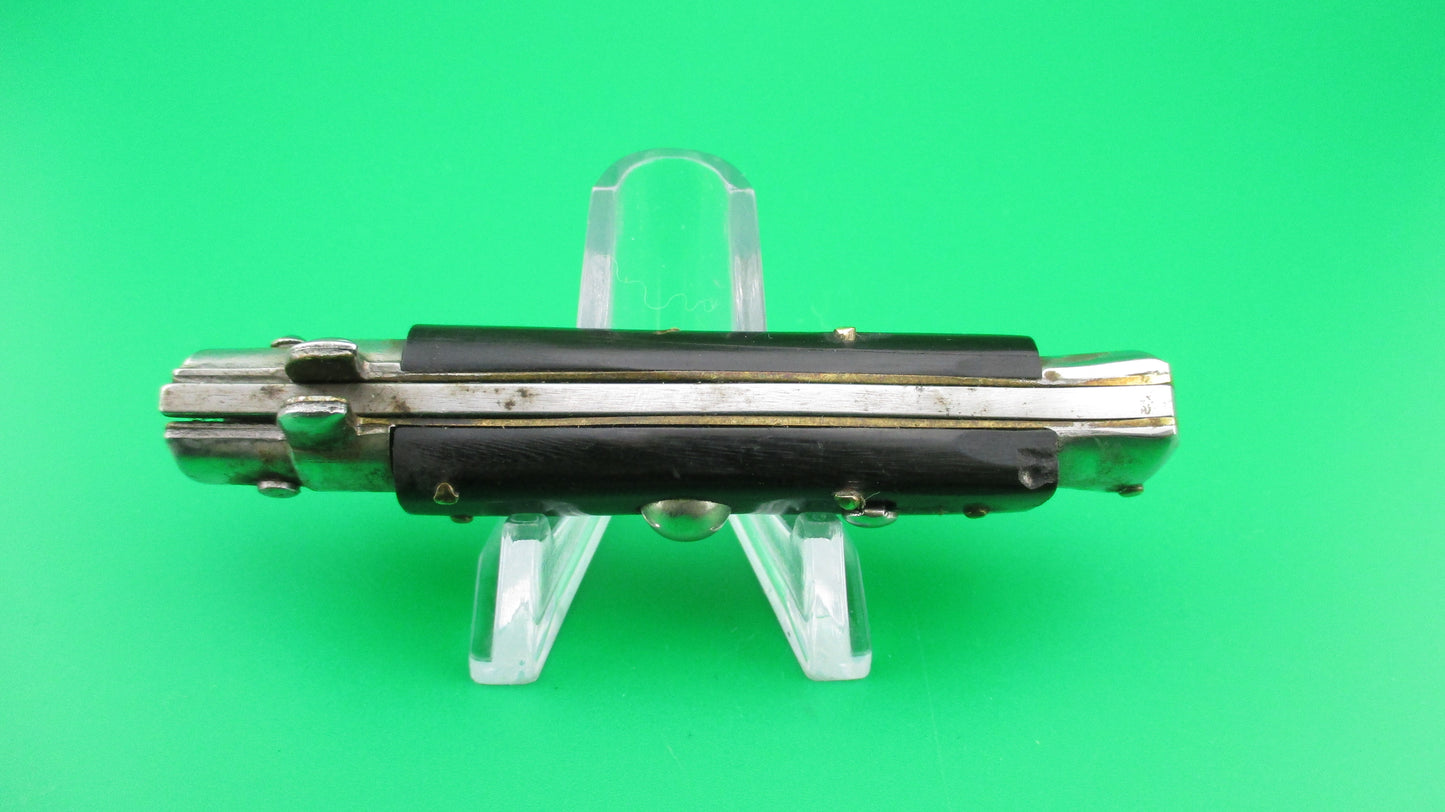 ROSTFREI 15cm Italian Transitional Stiletto BOBC Black vintage automatic knife