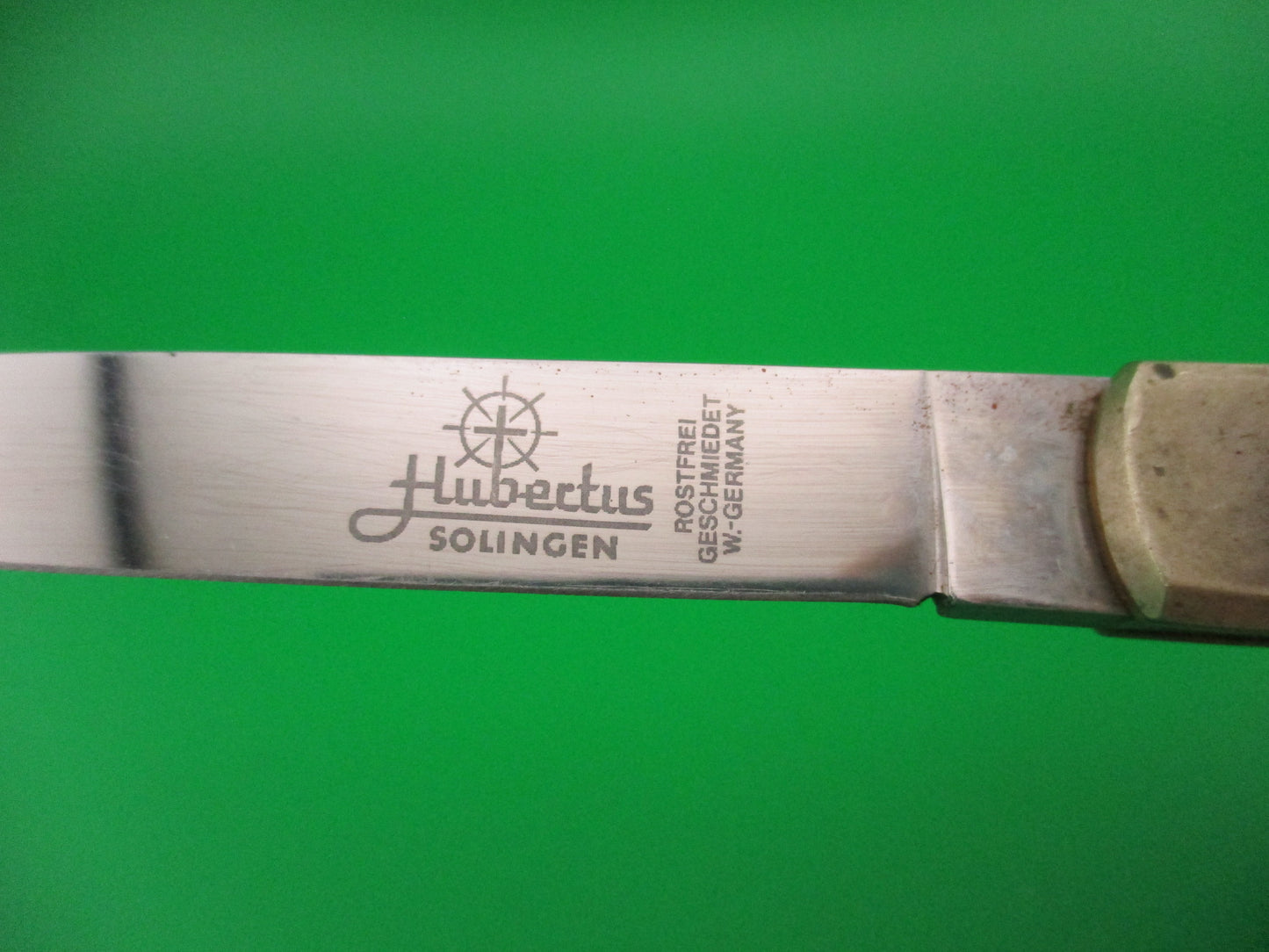 Hubertus SOLINGEN 11cm German Slimline Ebony FRANZ KETTNER Lever automatic knife