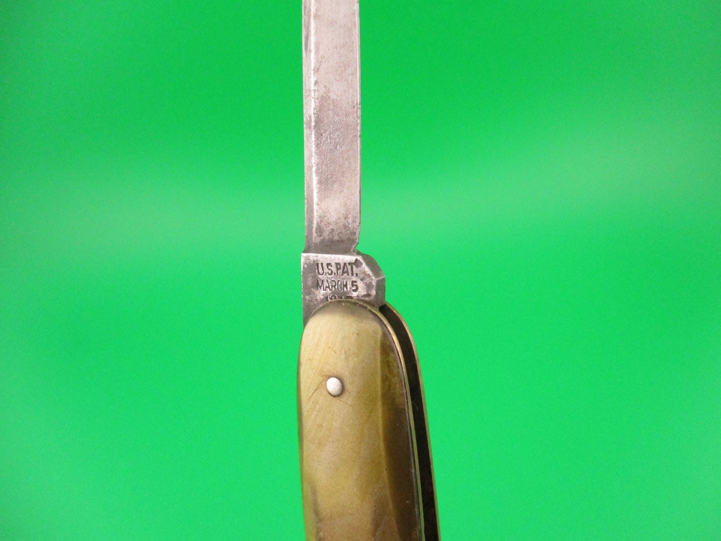 FLYLOCK Double Smoked Pearl antique automatic knife
