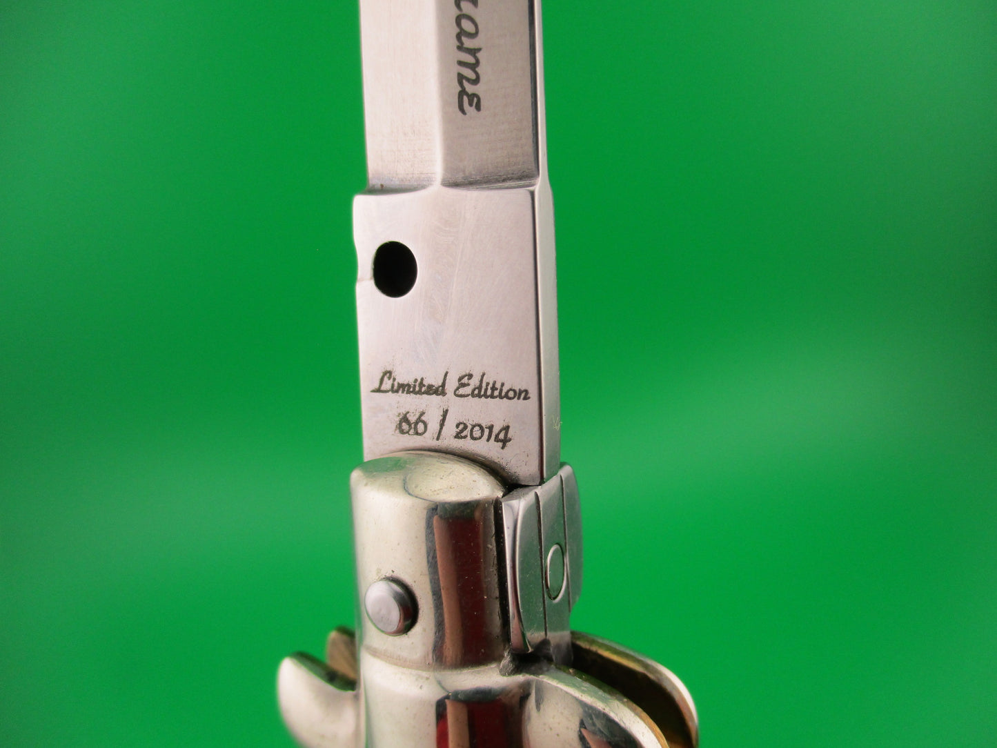 Frank Beltrame Limited Edition 2014 28cm Italian Picklock Dagger Horn Red dot automatic knife
