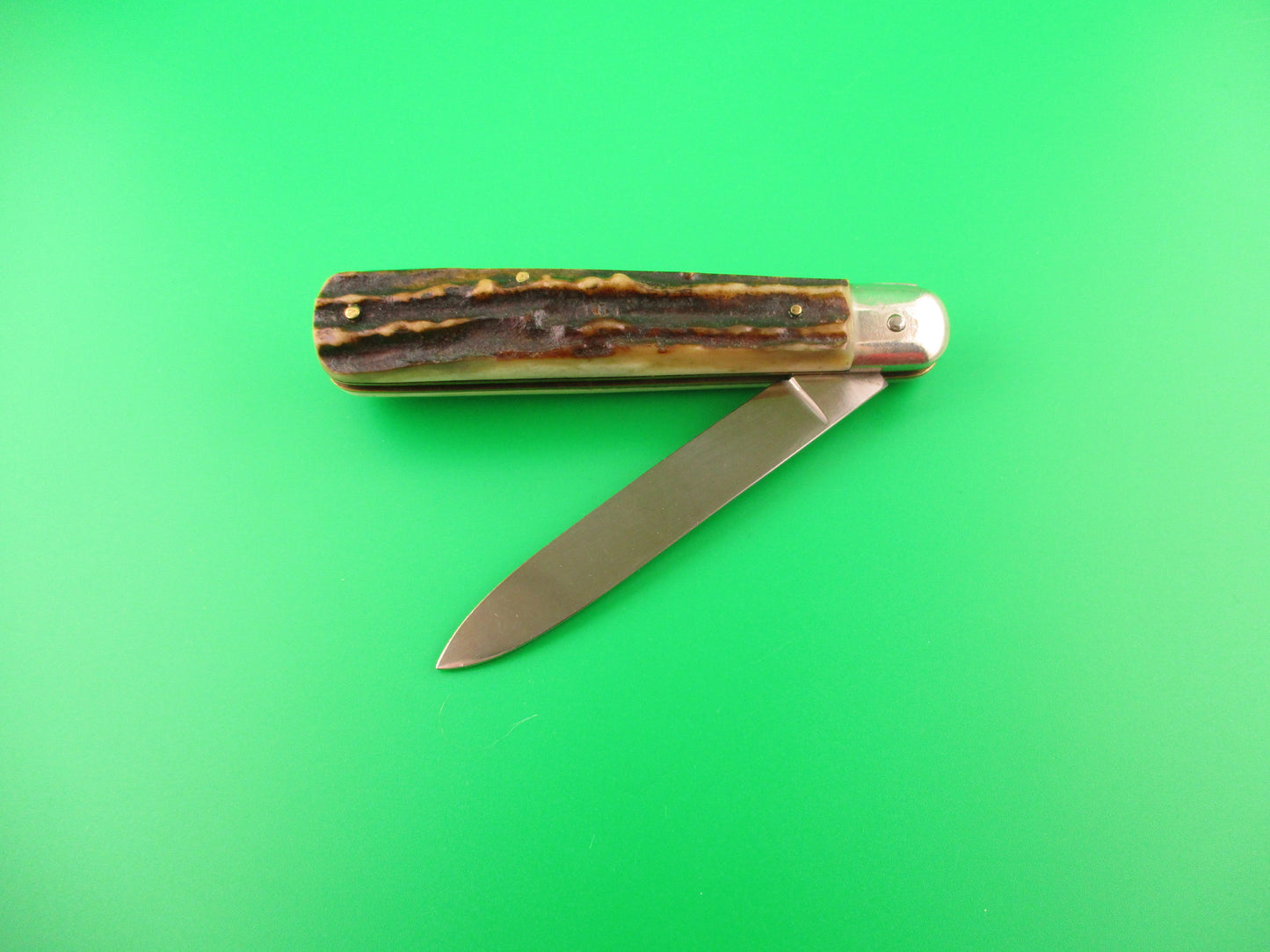 Rostfrei 20cm Italian Stag Cigar Slip joint 1970s vintage switchblade jack knife