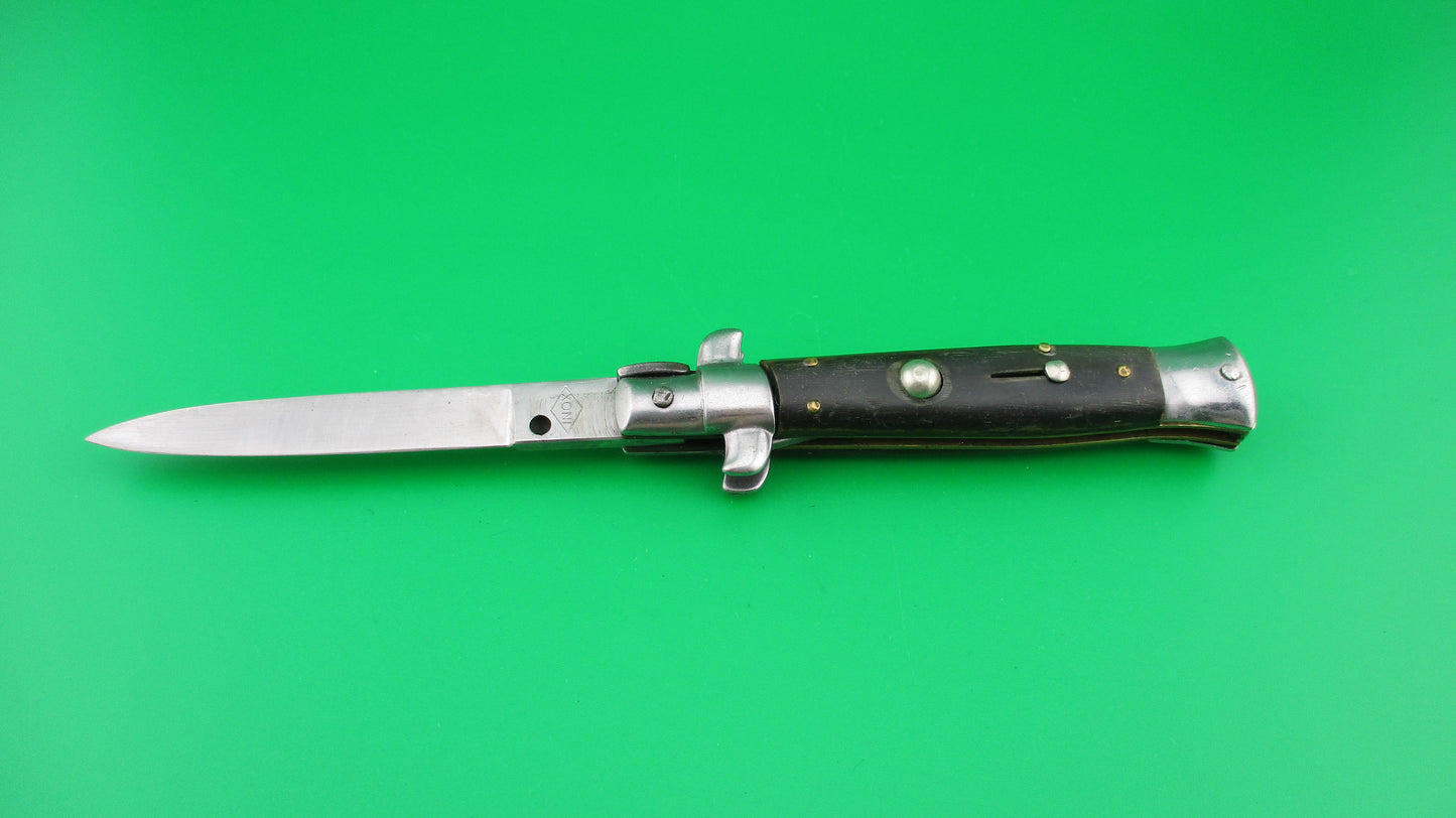 INOX (in a diamond) 18cm Italian Vintage Stiletto swivel bolster automatic knife