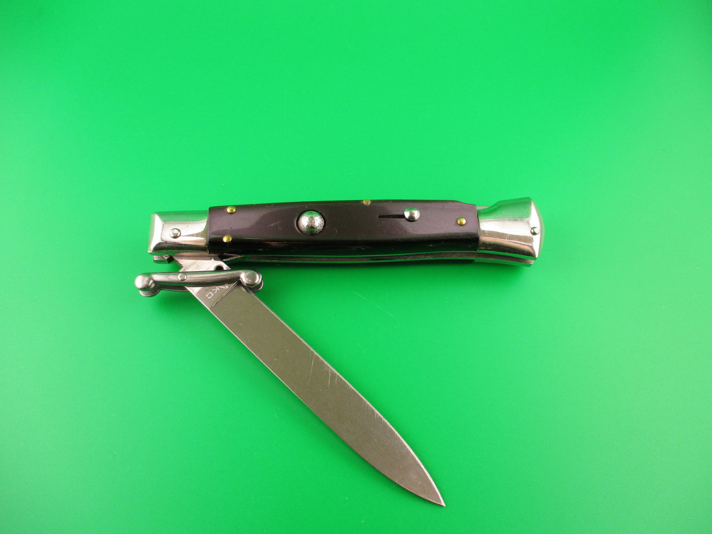 z AKC ITALY 23cm Italian Swing Guard Purple Acrylic vintage automatic knife