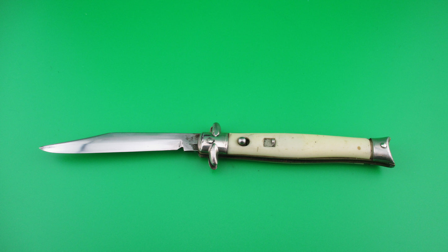 z Colonial SHUR-SNAP Bowtie White vintage automatic knife