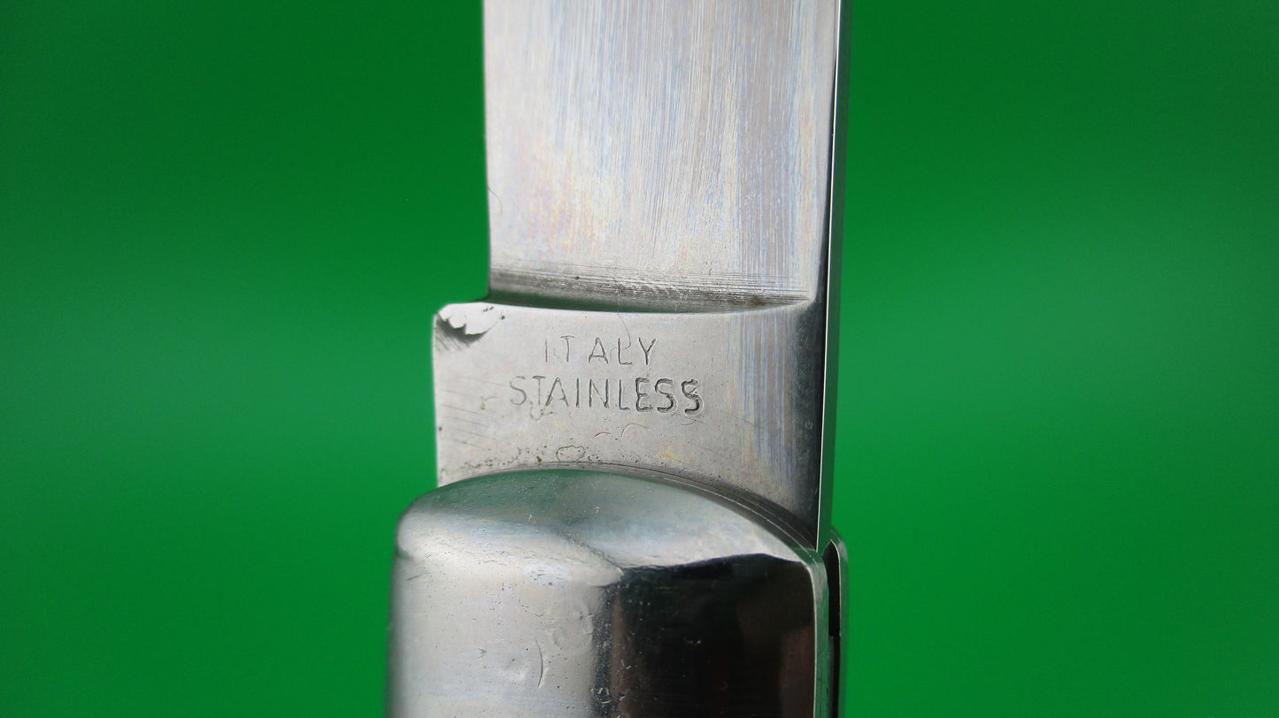 z ITALY STAINLESS 20cm Italian Stag Lever automatic knife