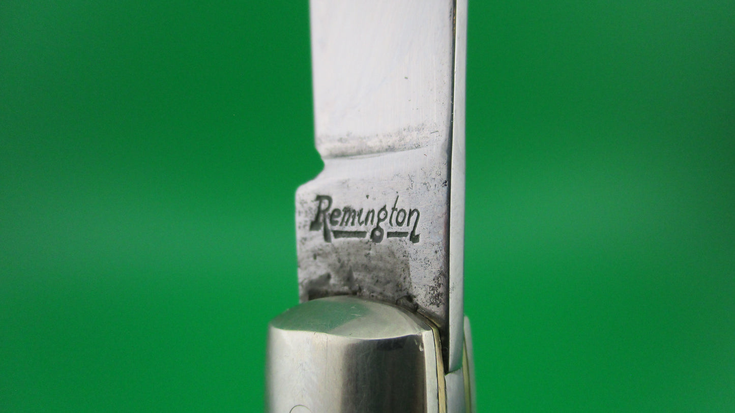 z Remington R655 Fishtail Horn Pyralin 1940s vintage switchblade knife