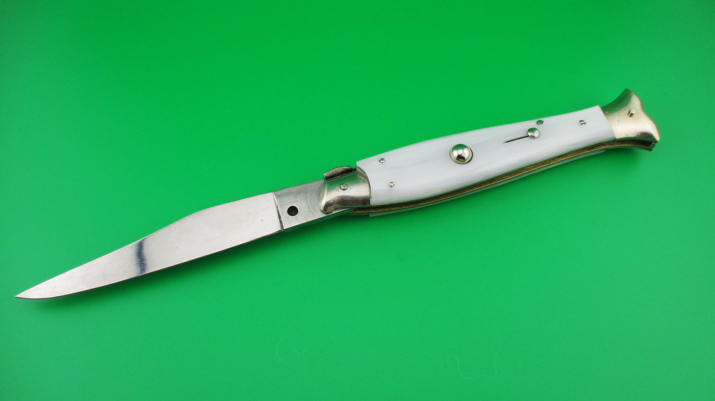 Unmarked 25cm Italian Fishtail picklock Pearlex automatic knife