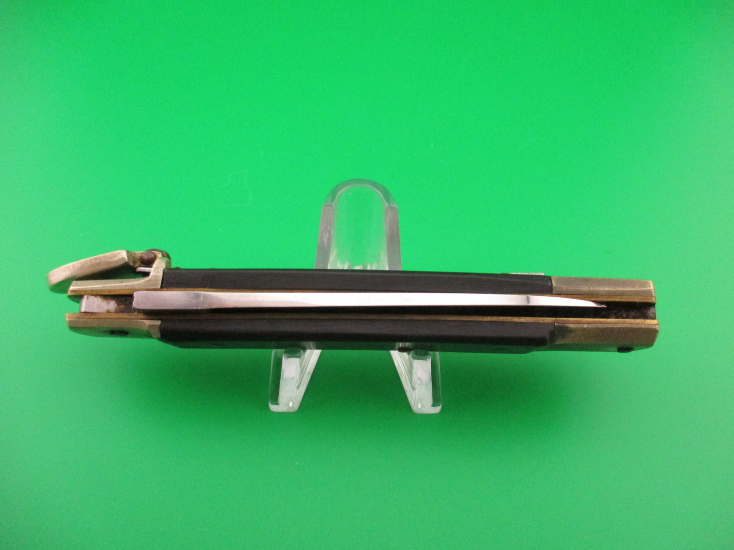 Hubertus SOLINGEN 11cm German Slimline Ebony FRANZ KETTNER Lever automatic knife