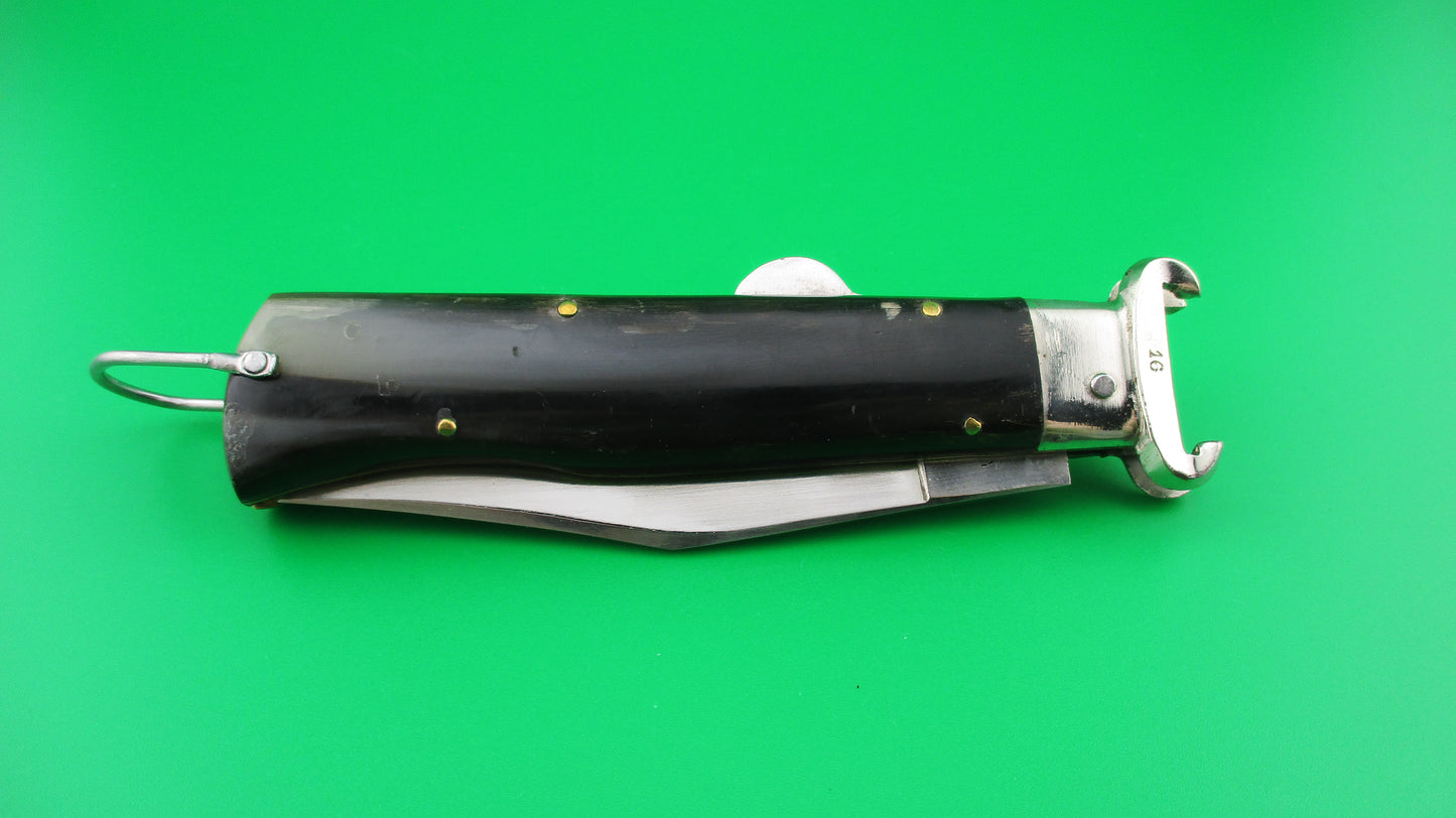 INOX 20cm Italian Humpback Shell Puller Camper automatic knife