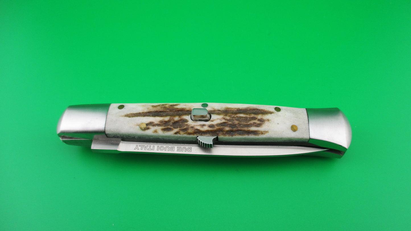 z DUE BUOI 23cm Italian Limited edition Stag automatic knife