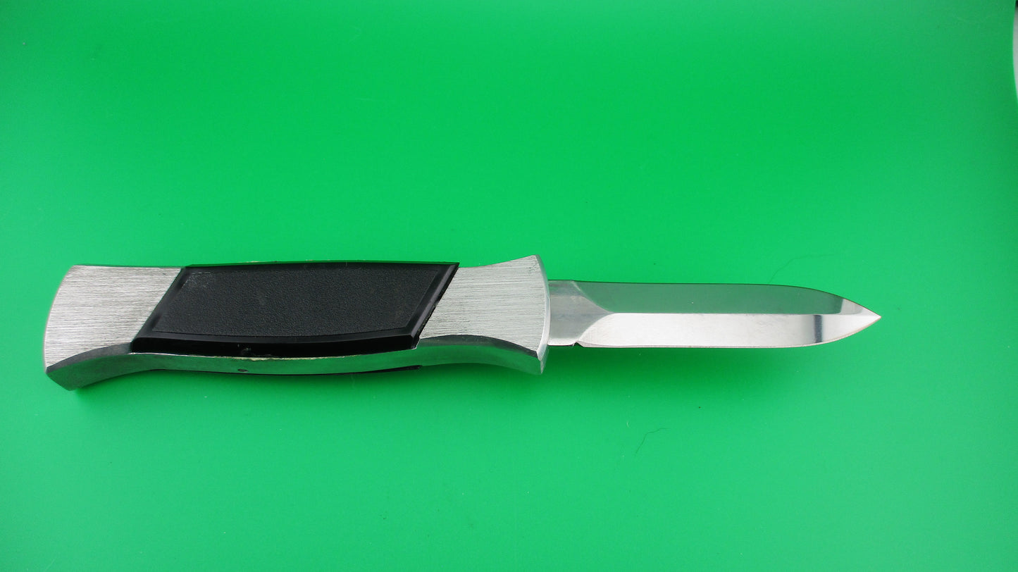 z AKC MADE IN ITALY 22cm Black Finger OTF DA automatic knife Dagger blade