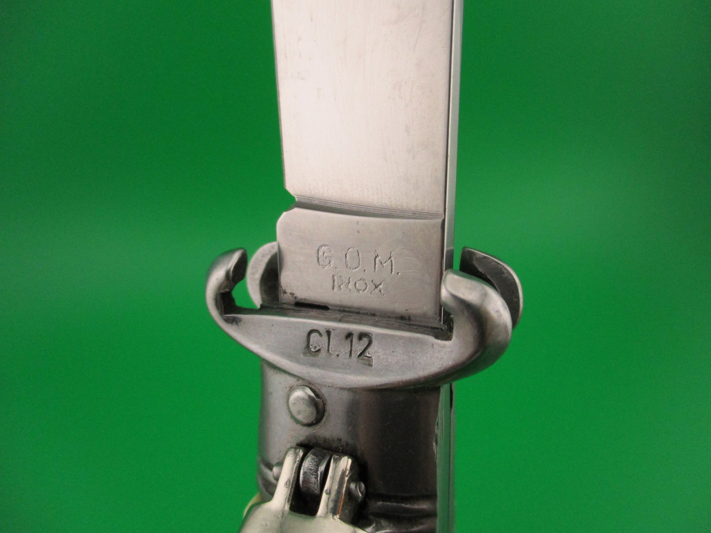 G.O.M. INOX 20cm Italian Shell Puller Stag Lever Johnny Cade style automatic knife