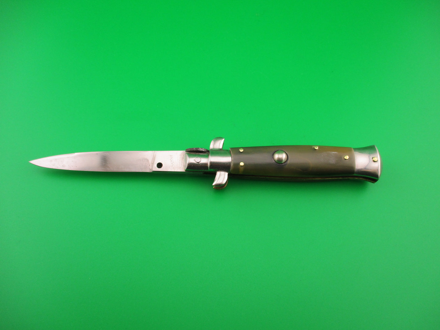 Rostfrei (slant) 16cm Italian Transitional Stiletto Vintage automatic w/ new scales