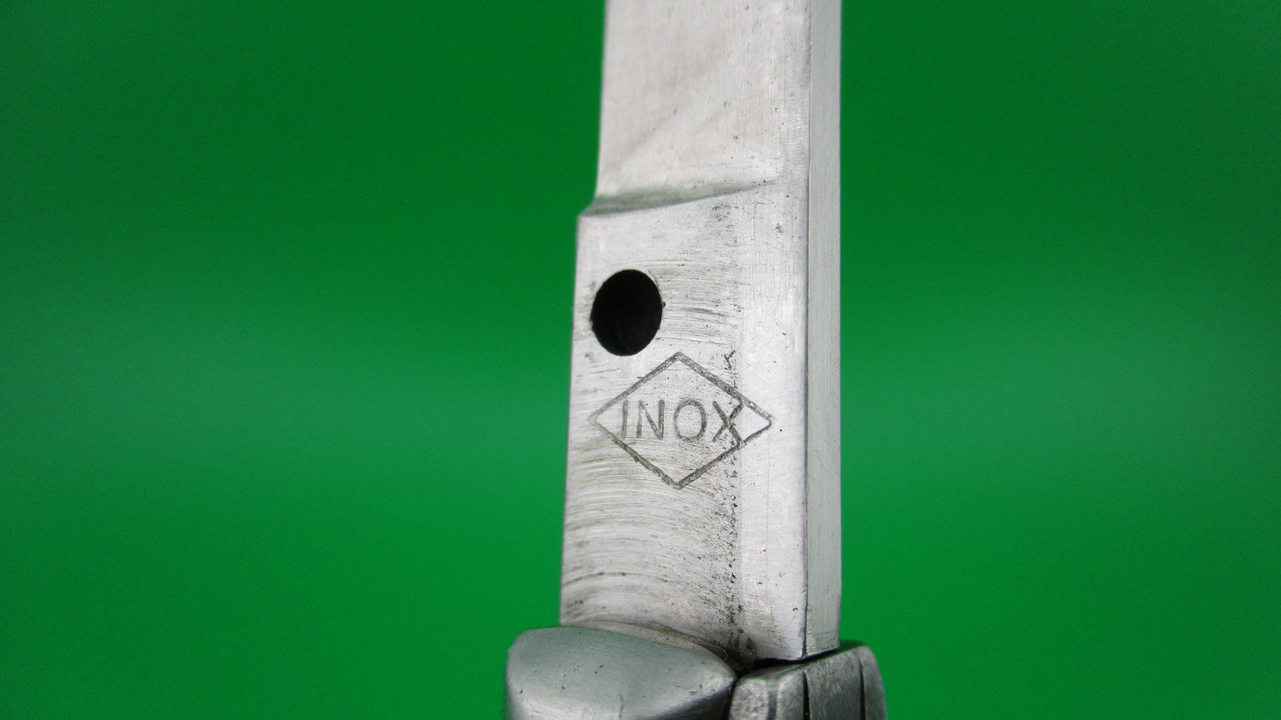 INOX (in a diamond) 18cm Italian Vintage Stiletto swivel bolster automatic knife