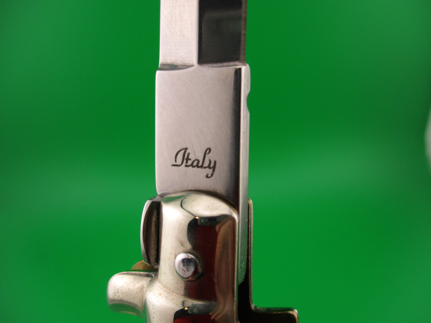 Frank Beltrame Limited Edition 2014 28cm Italian Picklock Dagger Horn Red dot automatic knife