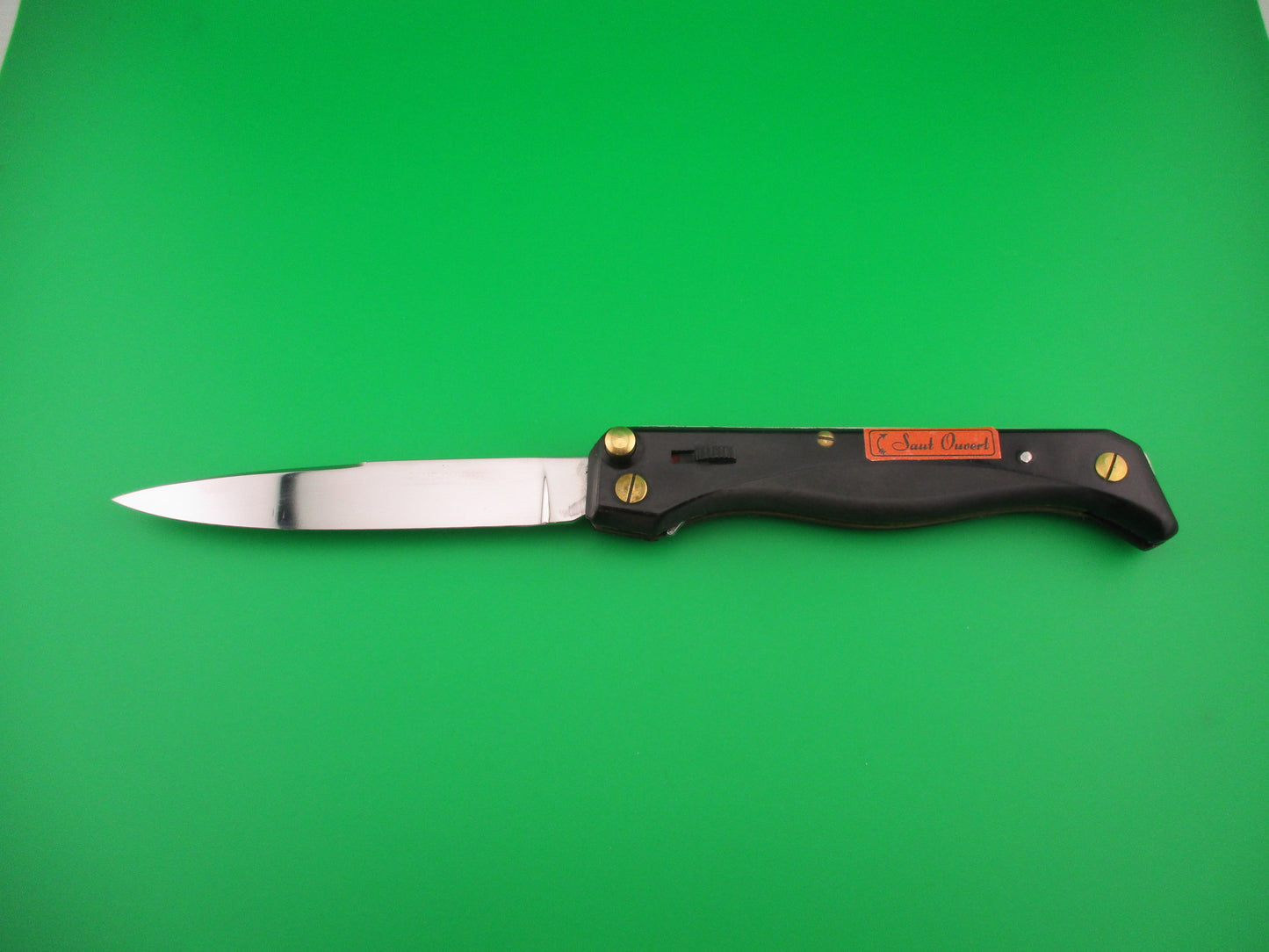Saut Ouvert INOX 24cm French Black automatic knife