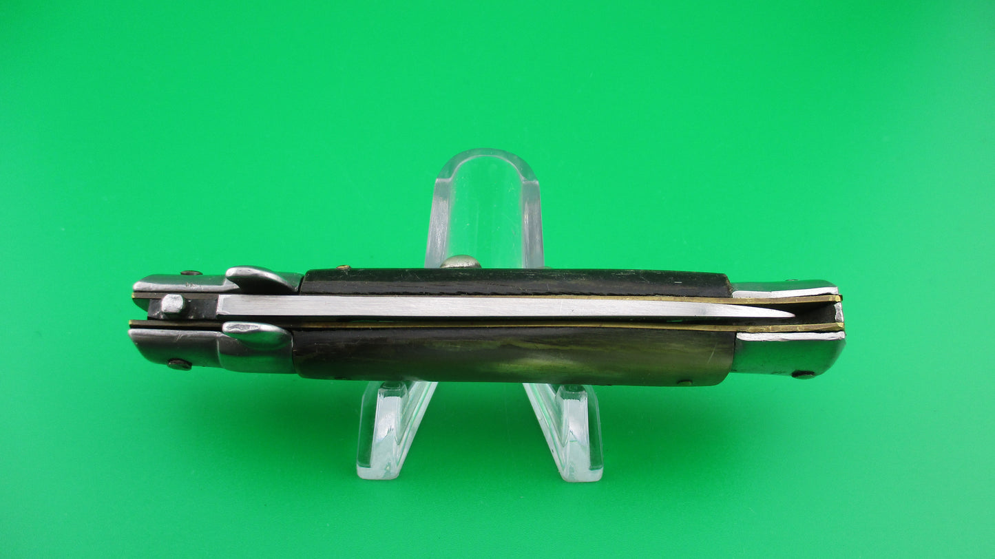 INOX (in a diamond) 18cm Italian Vintage Stiletto swivel bolster automatic knife