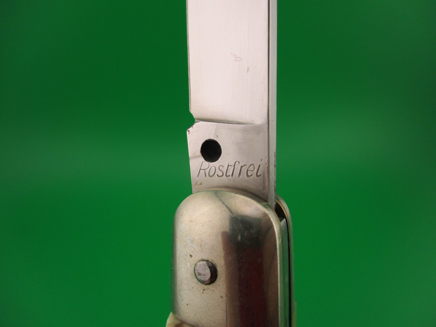 Rostfrei 20cm Italian Stag Cigar Slip joint 1970s vintage switchblade jack knife