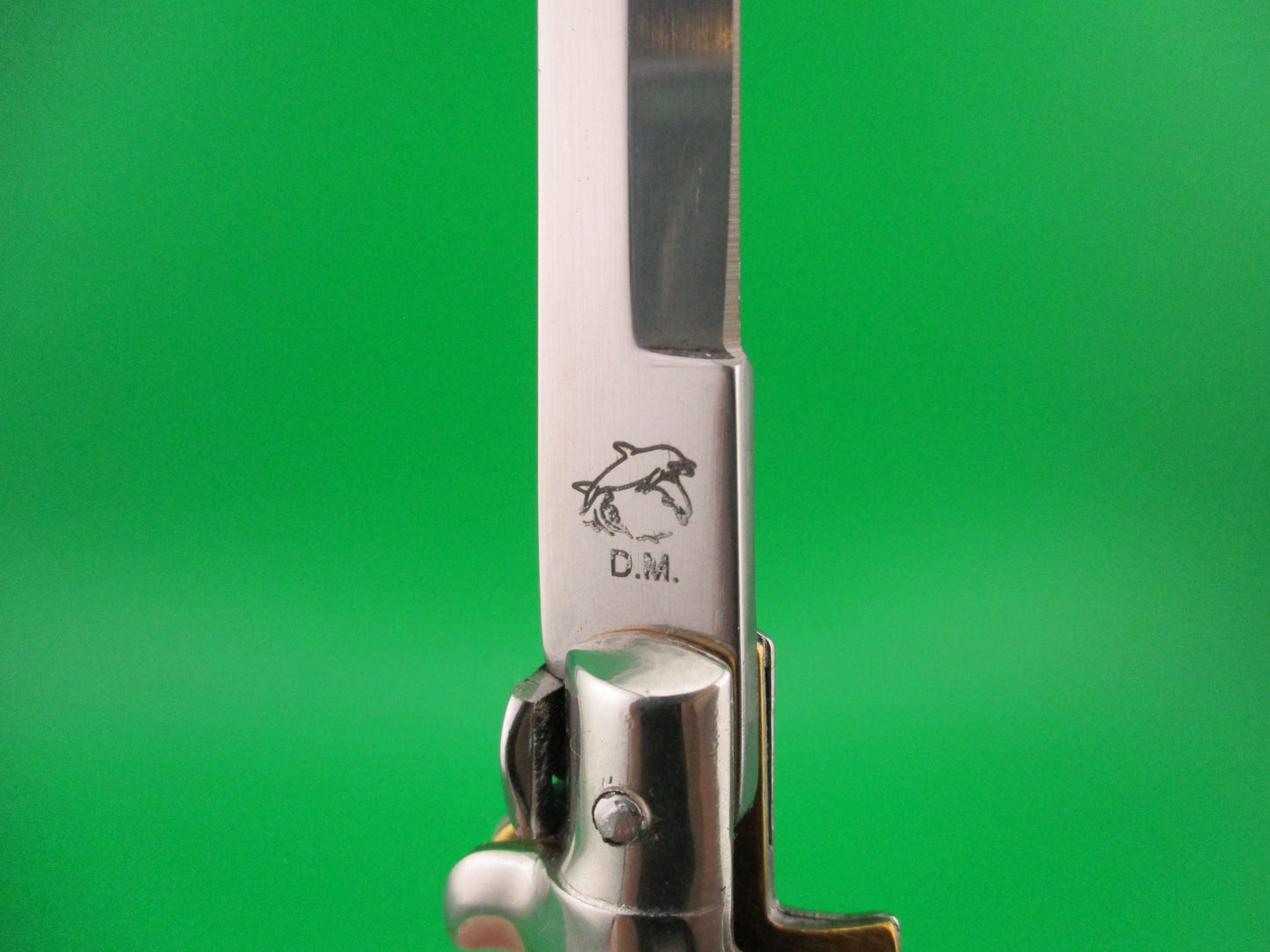 MANIAGO ITALY D.M. Dolphin 18cm Italian Picklock Stag Stiletto automatic knife