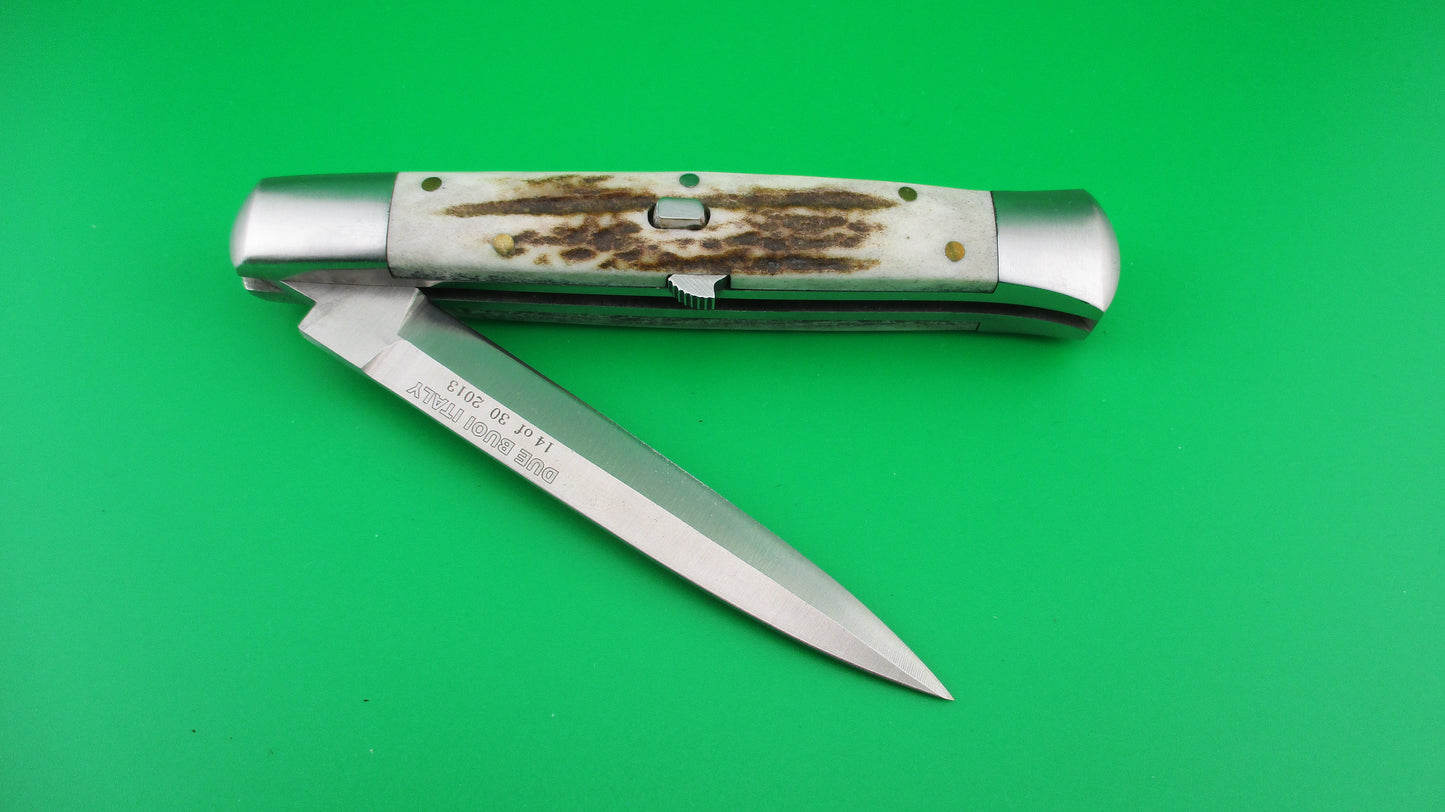 z DUE BUOI 23cm Italian Limited edition Stag automatic knife