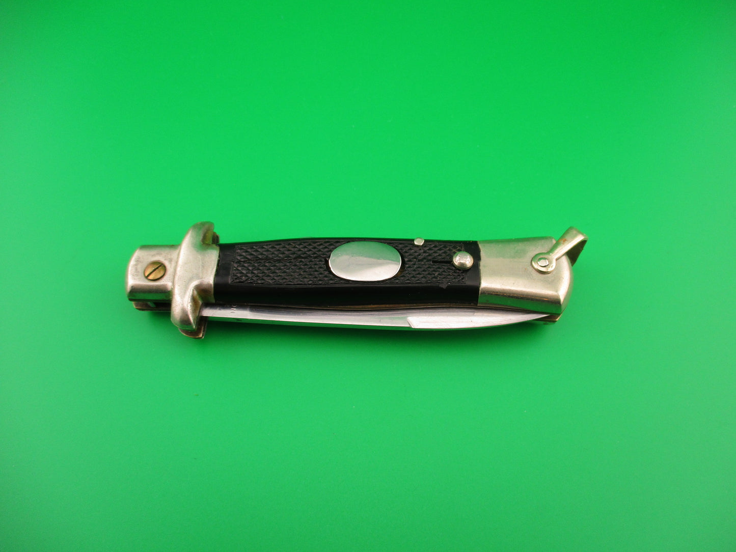 BEGON INOX MODELE DEPOSE 20cm French Oval Button vintage automatic humpback knife