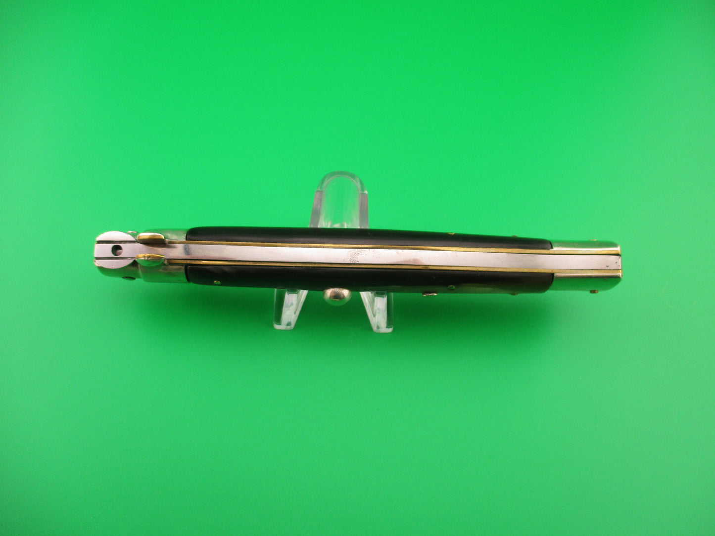 B SVOBODA ITALY 28cm Italian Picklock 1950s Bayonet & horn vintage automatic knife