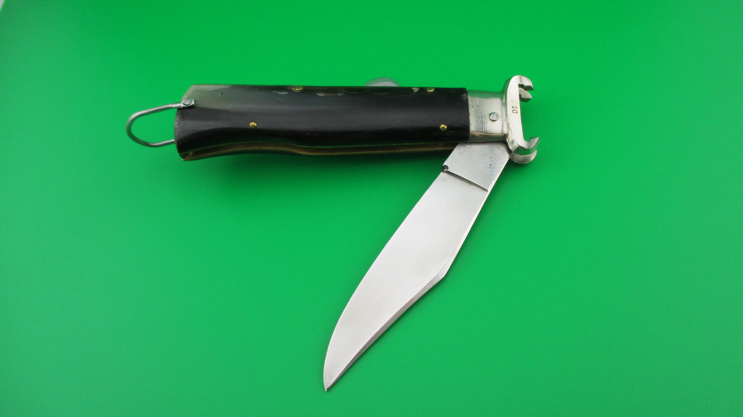 INOX 20cm Italian Humpback Shell Puller Camper automatic knife
