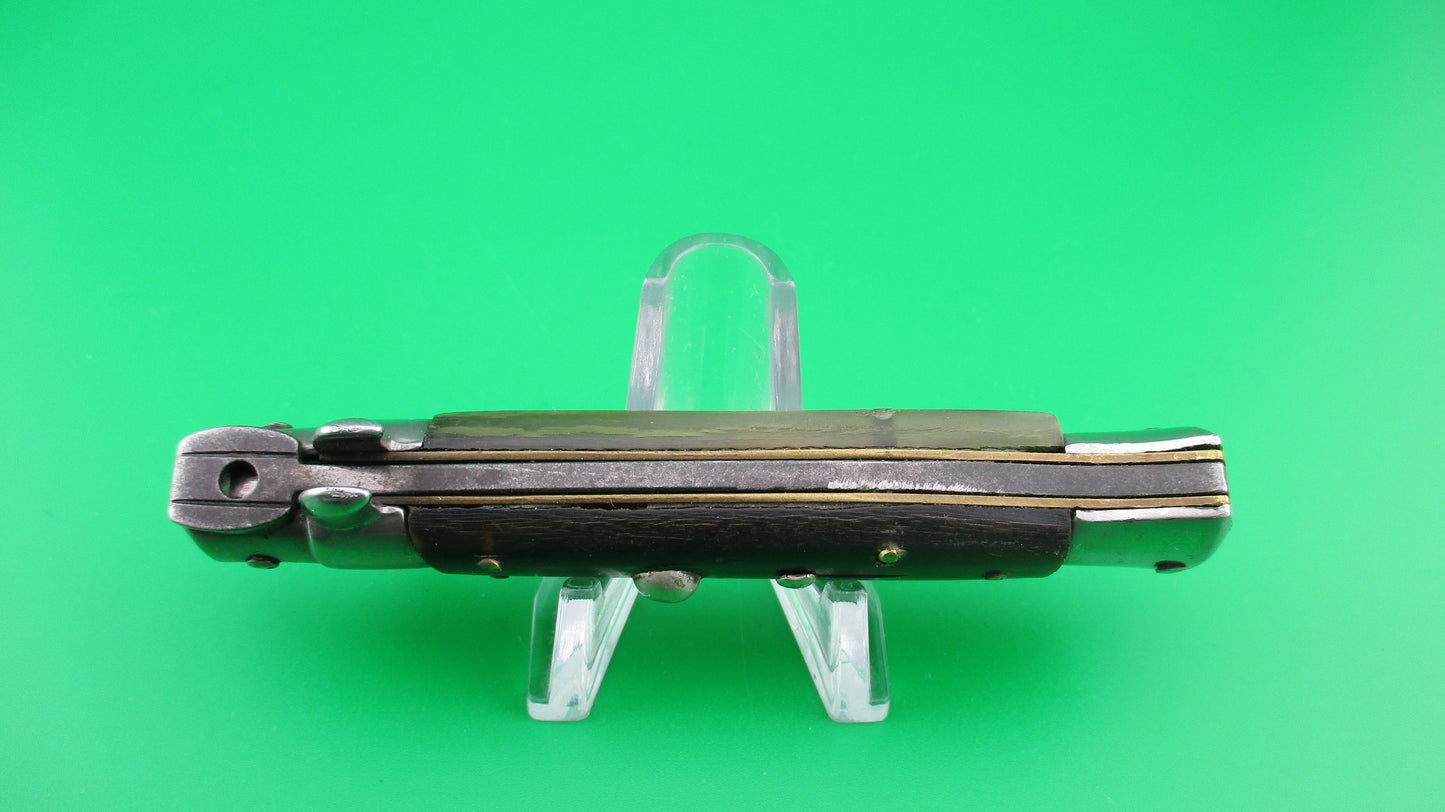 INOX (in a diamond) 18cm Italian Vintage Stiletto swivel bolster automatic knife