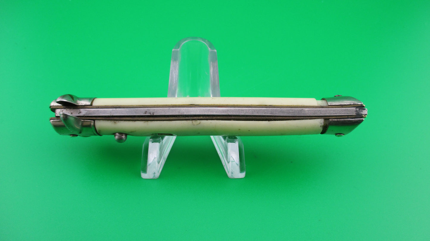 z Colonial SHUR-SNAP Bowtie White vintage automatic knife