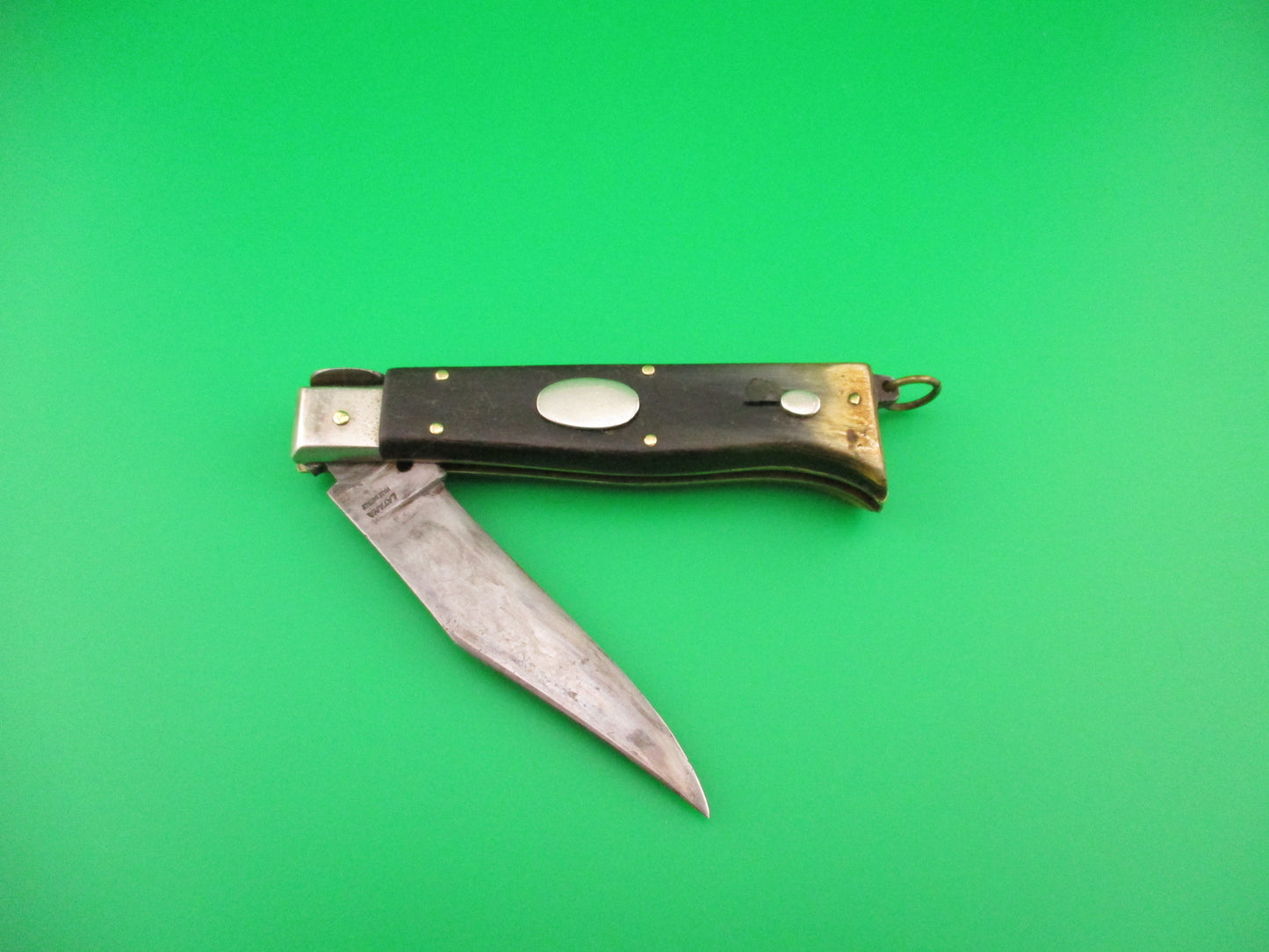 LATAMA MADE IN ITALY 19cm Italian Picklock Oval Button Hunter automatic knife