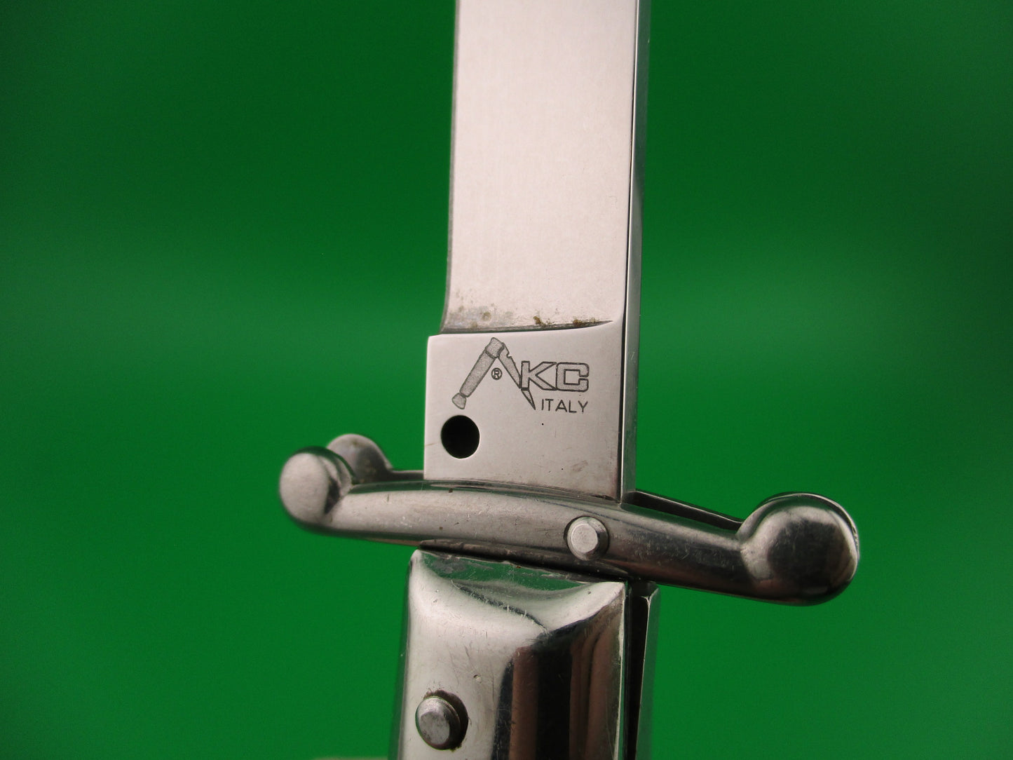 z AKC ITALY 23cm Italian Swing Guard Purple Acrylic vintage automatic knife