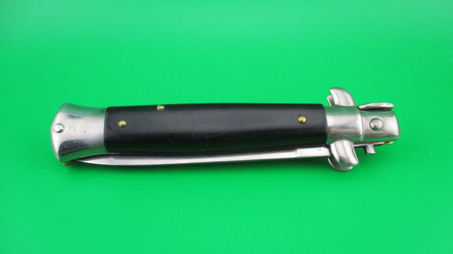 J INOX 20cm Italian Stiletto Vintage Swivel bolster automatic knife