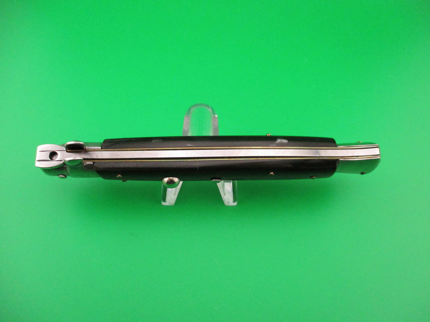 STILETTO ITALY 28cm Italian Stiletto Dagger Silver Smoke Kirinite automatic knife