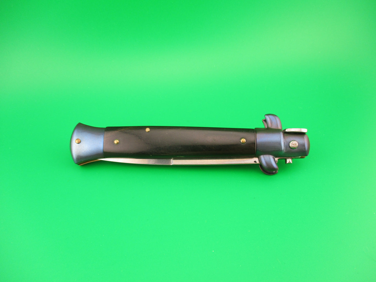 FRANK B ITALY 22cm Italian Stiletto Blued bolsters Bayonet automatic knife