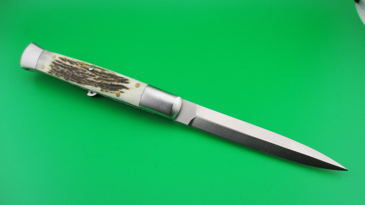 z DUE BUOI 23cm Italian Limited edition Stag automatic knife