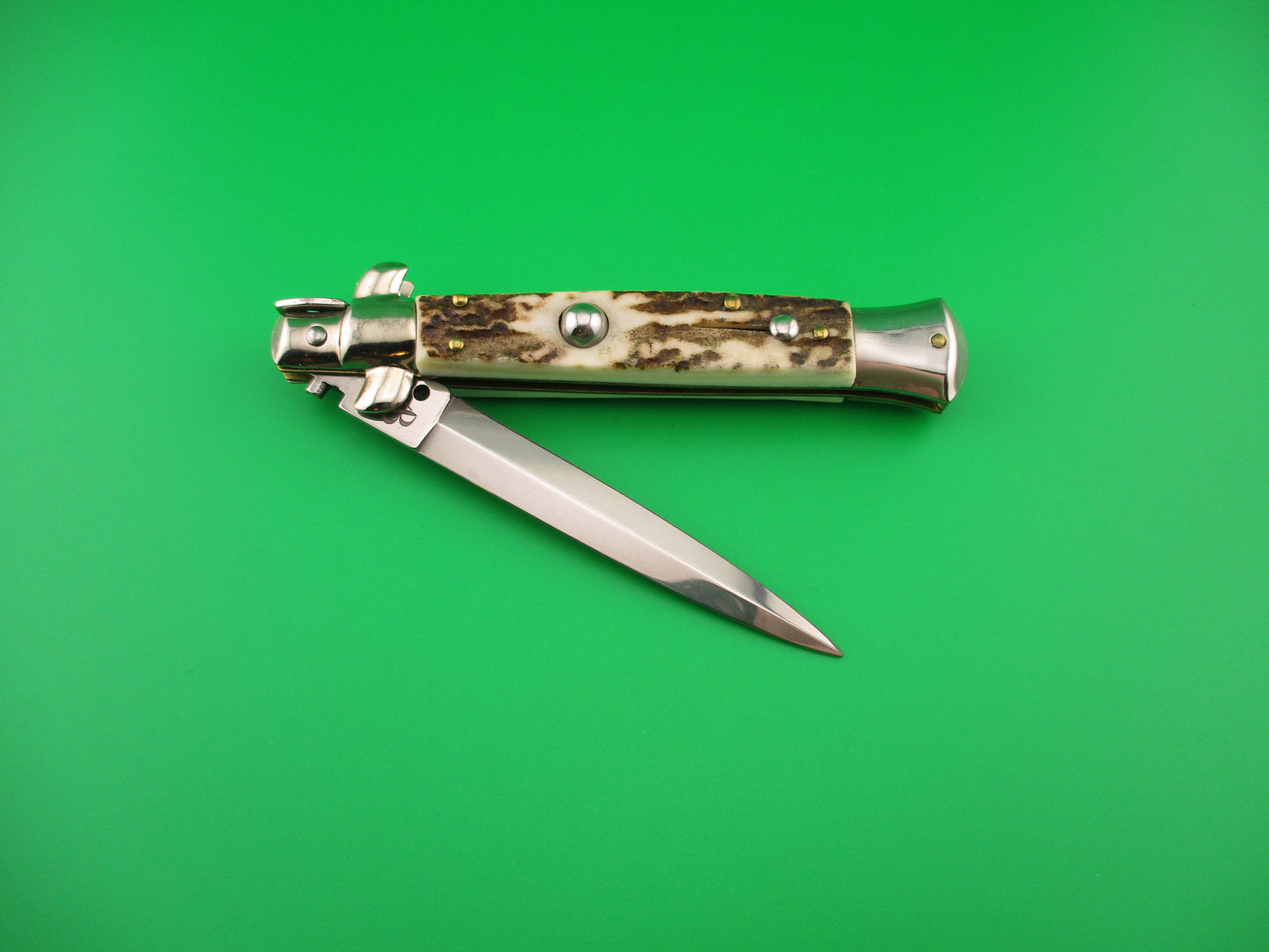 AB STILETTO ITALY 23cm Italian Dagger Blade Swivel bolster switchblade knife