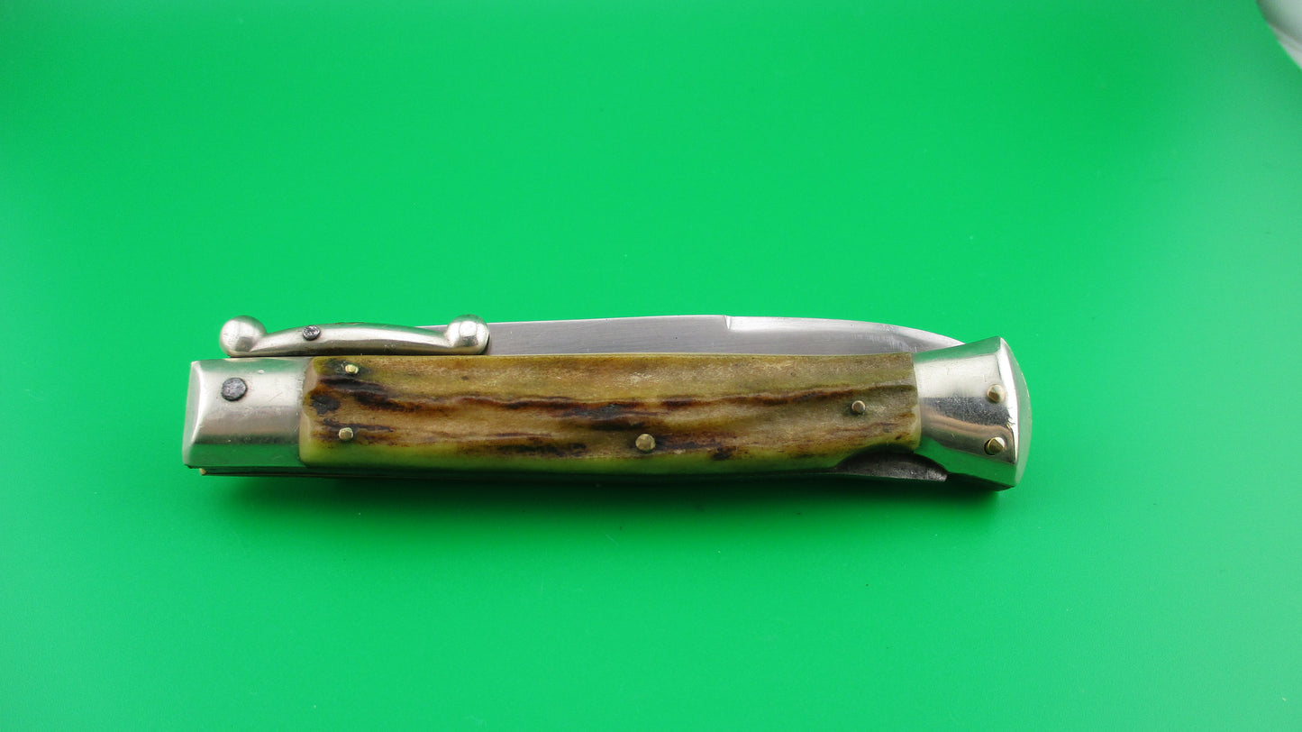 z IRN Ich Rostenie PATENT 21cm Italian Swing Guard Stag Red Dot automatic knife