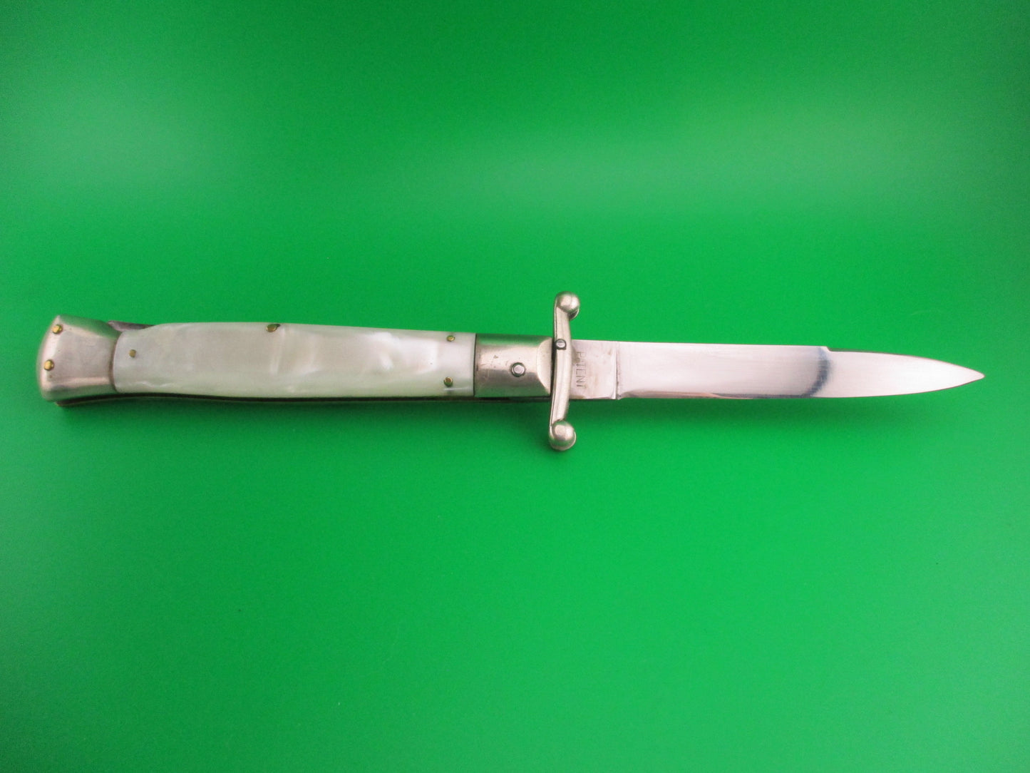 MADE IN ITALY INOXID 23cm Italian Swing Guard Pearlex Vintage automatic knife
