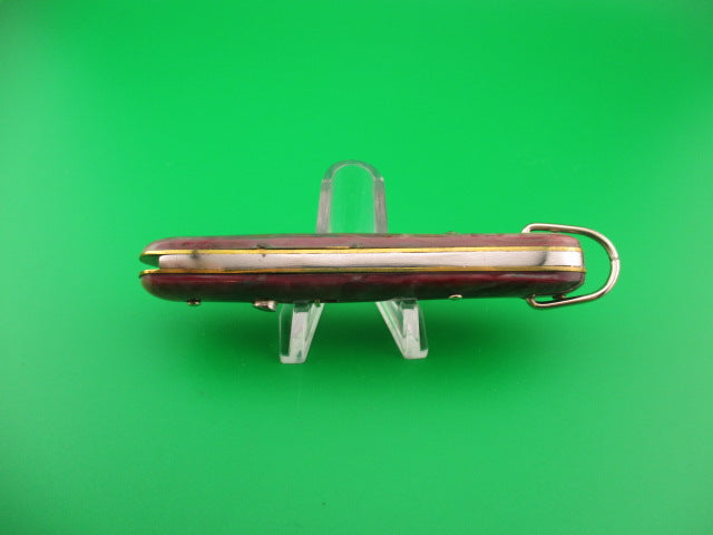 Edgemaster Fatjack Maroon & Green swirl vintage 1950 switchblade knife model 102