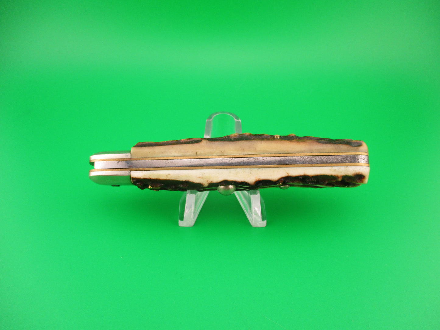 Rostfrei 20cm Italian Stag Cigar Slip joint 1970s vintage switchblade jack knife