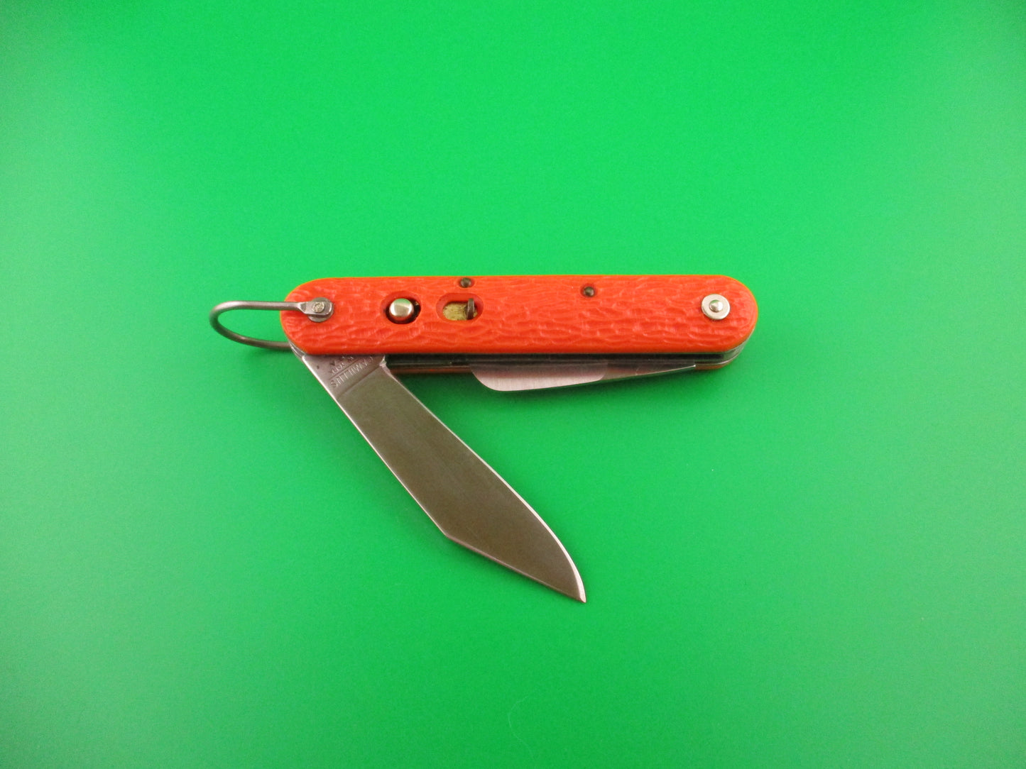 z CAMILLUS vintage MC1 Orange paratrooper automatic knife with hook blade