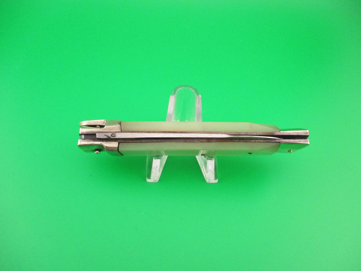 ROSTFREI IMPORT 18cm German Lever White pearlescent vintage automatic knife