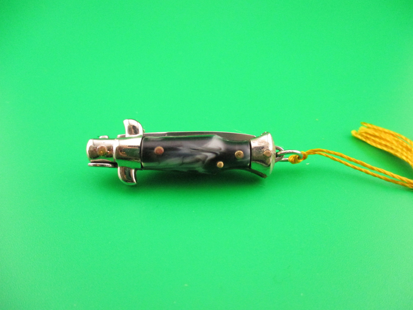 INOX 7cm Italian Tiny Picklock keychain vintage 1970s automatic knife