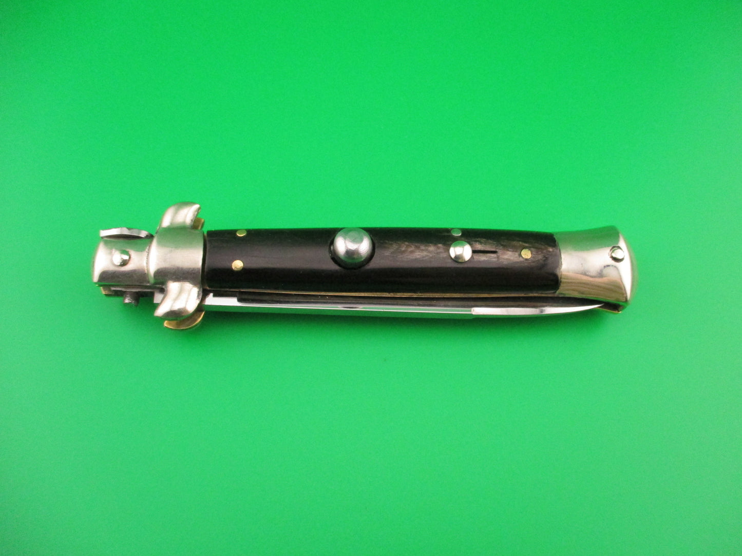 C. Jul Herbertz IMPORT 23cm Italian Transitional Stiletto horn switchblade knife NOS